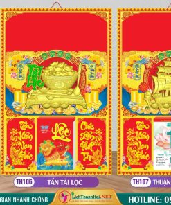 Bìa Đại (40x60cm) Dán Nổi - TH106 - Tấn Tài Lộc 4 Bìa Đại (40x60cm) Dán Nổi - MS: TH106 - Tấn Tài Lộc + TH107 - Thuận Buồm Xuôi Gió