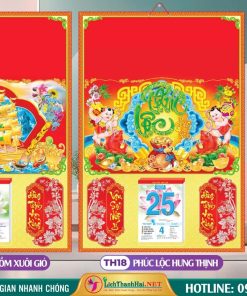 Bìa Trung (35x50cm) - TH18 - Phúc Lộc Hưng Thịnh 4 Bìa Trung (35x50cm) - MS: TH17 - Thuận Buồm Xuôi Gió + TH18 - Phúc Lộc Hưng Thịnh
