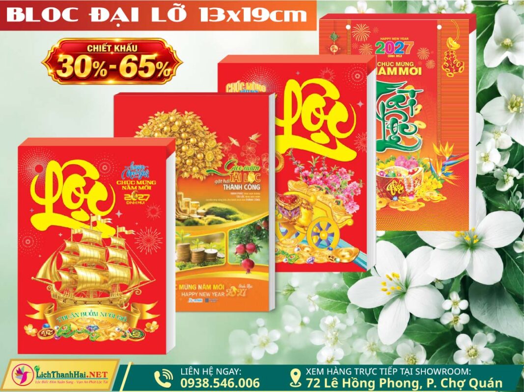 Lịch Bloc Đại Lỡ 2027 9 Bloc Đại Lỡ Chiết Khấu Đến 65% lichthanhhai