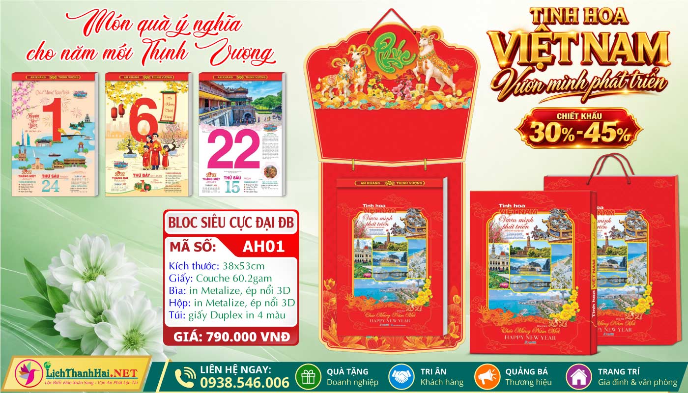 Bloc Siêu Cực Đại Đặc Biệt (38x53) Trọn Bộ 2027 10 Bloc Siêu Cực Đại Đặc Biệt (38x53cm) | Mã Số: AH01 - Tinh Hoa Việt Nam Vươn Mình Phát Triển