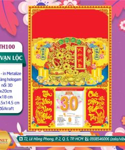 Bìa Đại (40x60cm) Dán Nổi | MS: TH100 - Vạn Phúc Vạn Lộc