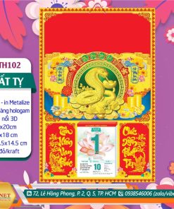 Bìa Đại (40x60cm) Dán Nổi | MS: TH102 - Xuân Ất Tỵ