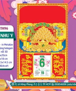 Bìa Đại (40x60cm) Dán Nổi - TH96 - Tài Lộc Như Ý