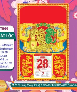 Bìa Đại (40x60cm) Dán Nổi | MS: TH99 - Xuân Phát Lộc