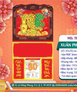 Bìa Lò Xo (37x70cm) Khung Nâu | MS: TH63 - Xuân Phát Lộc