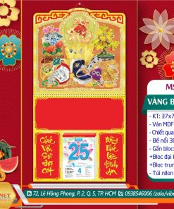 Bìa Lò Xo Giữa (37x70cm) Bế Nổi - Vàng Bạc Phú Quý