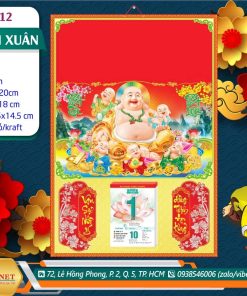 Bìa Trung (35x50cm) | TH12 - Di Lặc Vui Xuân