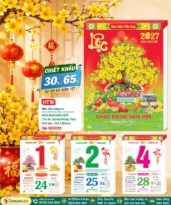 Trang chủ 60 Bloc Đại (14.5x20.5cm) - Mã Số: HT19 - Hoa Khai Phú Quý (Bloc Lẻ)