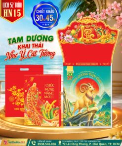 Lịch 52 Tuần - Mã Số: HN15 - Tam Dương Khai Thái - Như Ý Cát Tường