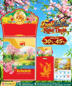 Lịch 52 Tuần Tranh Sơn Dầu Nghệ Thuật